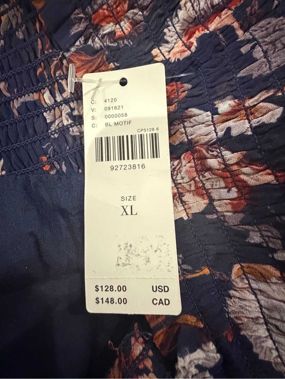 Anthropologie Navy Floral Ruffle Mini Skirt - Picture 9 of 11